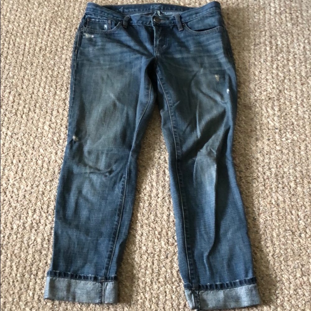 Loft distressed boyfriend jeans